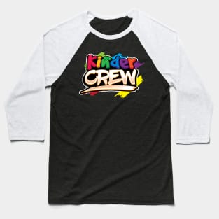 Kinder Crew| Kindergarten Teacher Gifts| 1st Day Of School Baseball T-Shirt